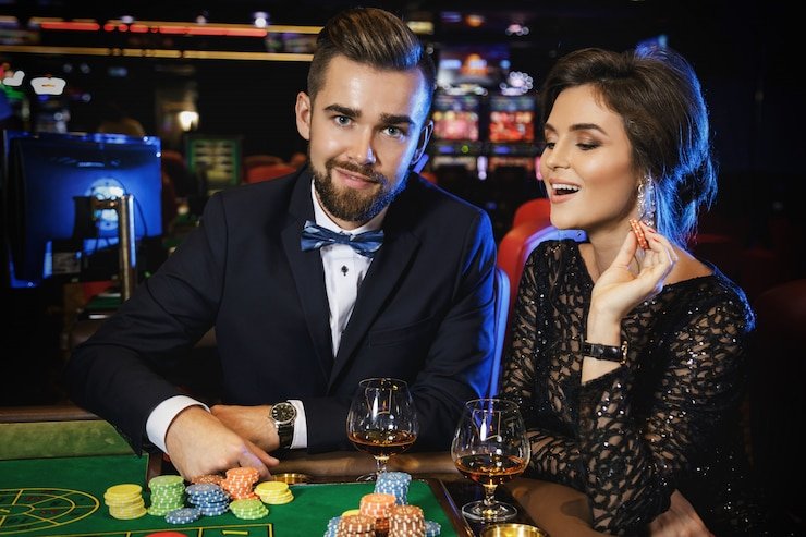 Live roulette wheel with multiple camera angles